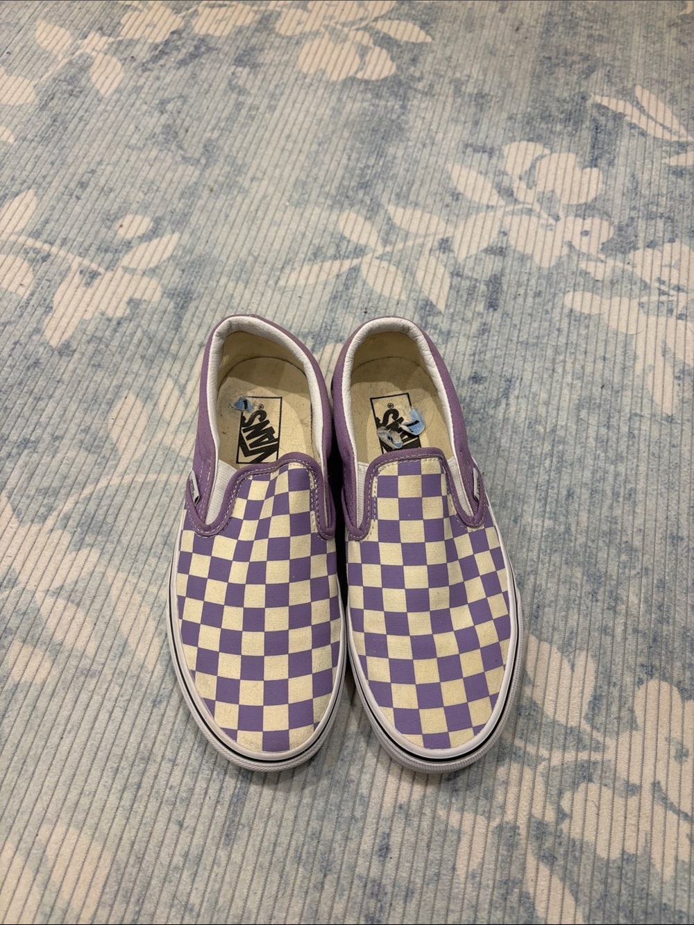 Purple Checkered Vans